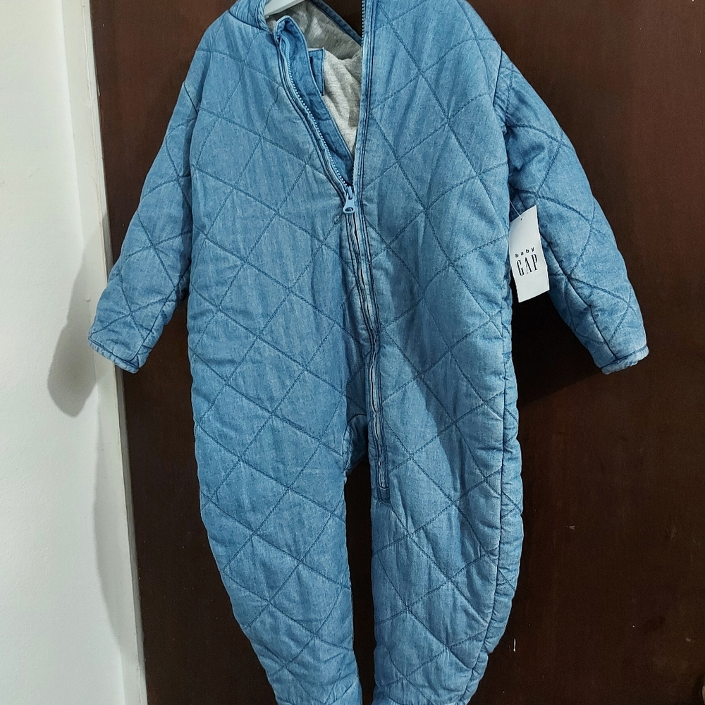 Baby Gap Unisex Denim Bodysuit